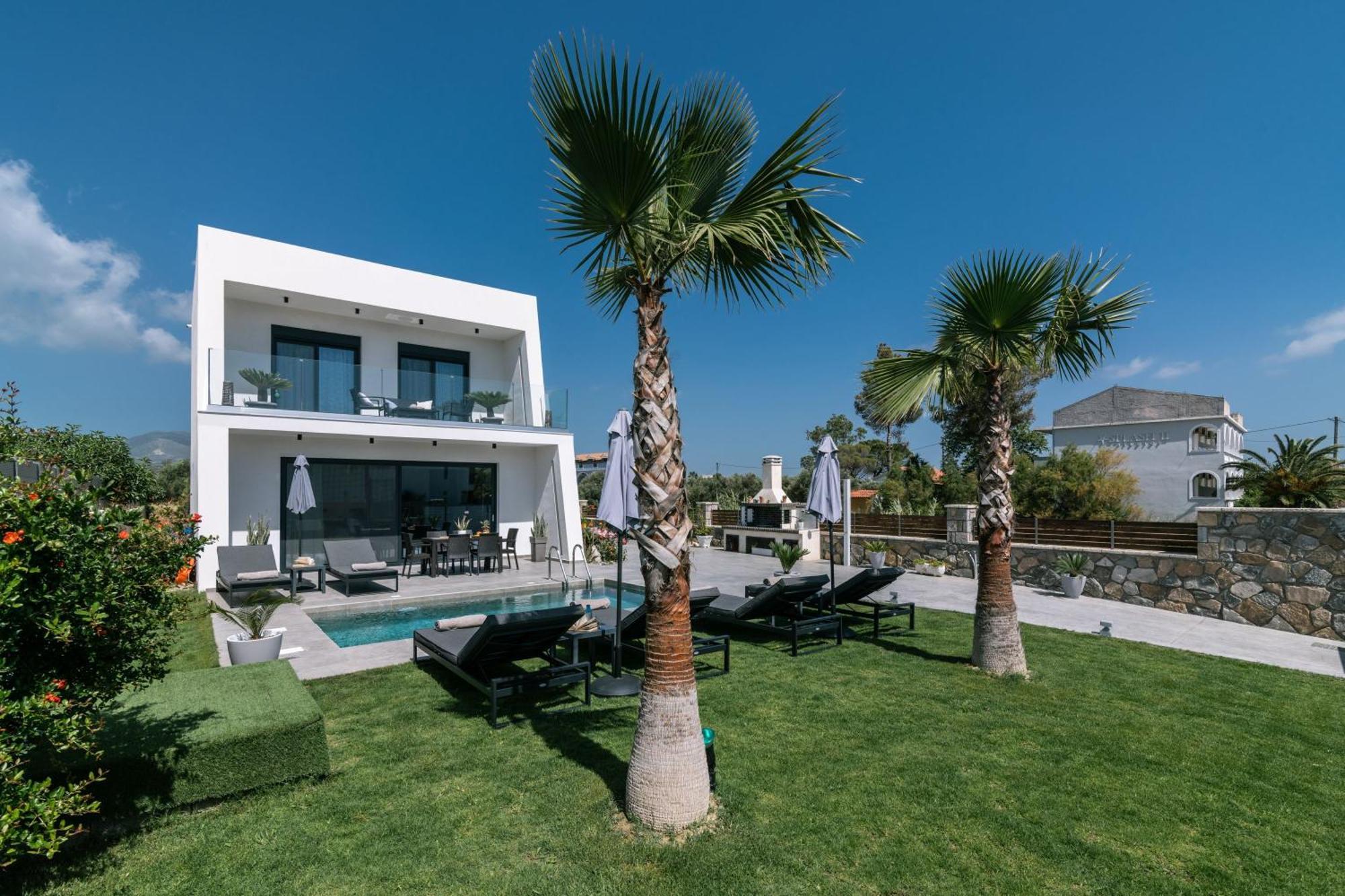 Sunwhite Villas - Private Pool & Cozy Atmosphere, By Zantewize Laganas Exteriör bild