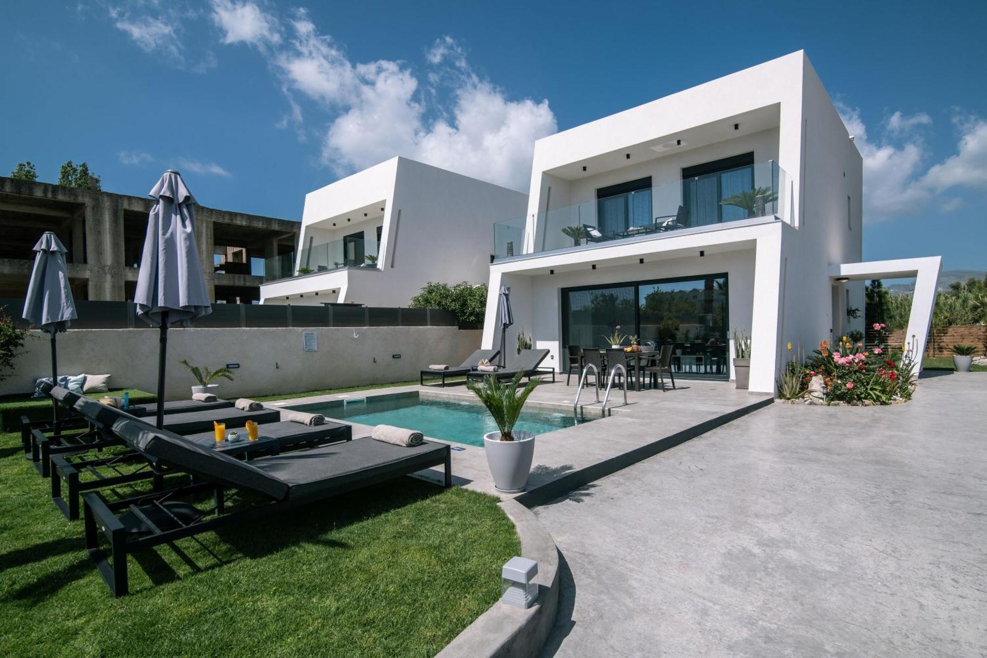 Sunwhite Villas - Private Pool & Cozy Atmosphere, By Zantewize Laganas Exteriör bild