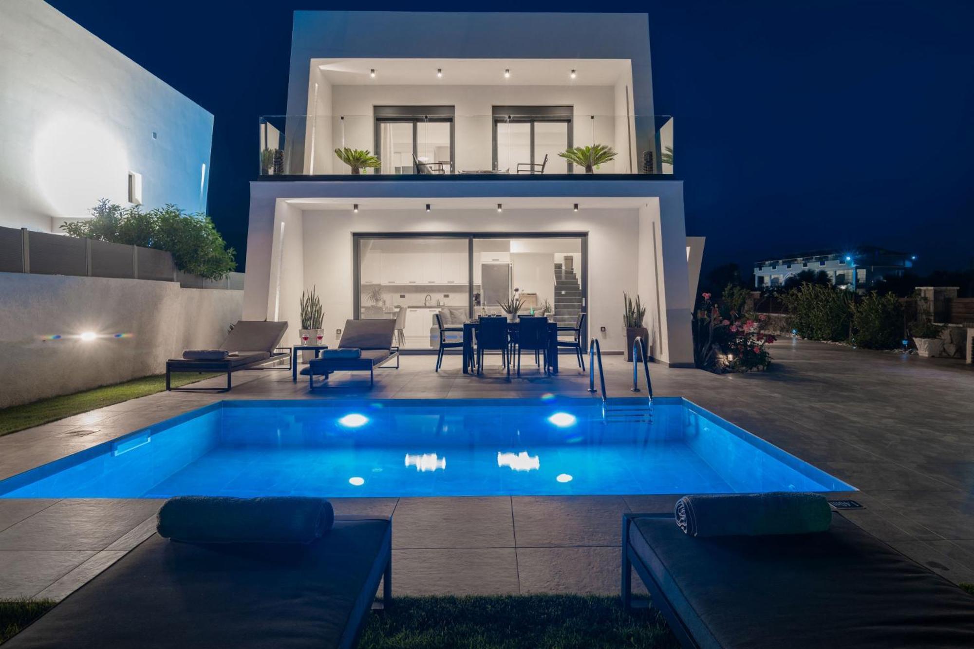Sunwhite Villas - Private Pool & Cozy Atmosphere, By Zantewize Laganas Exteriör bild