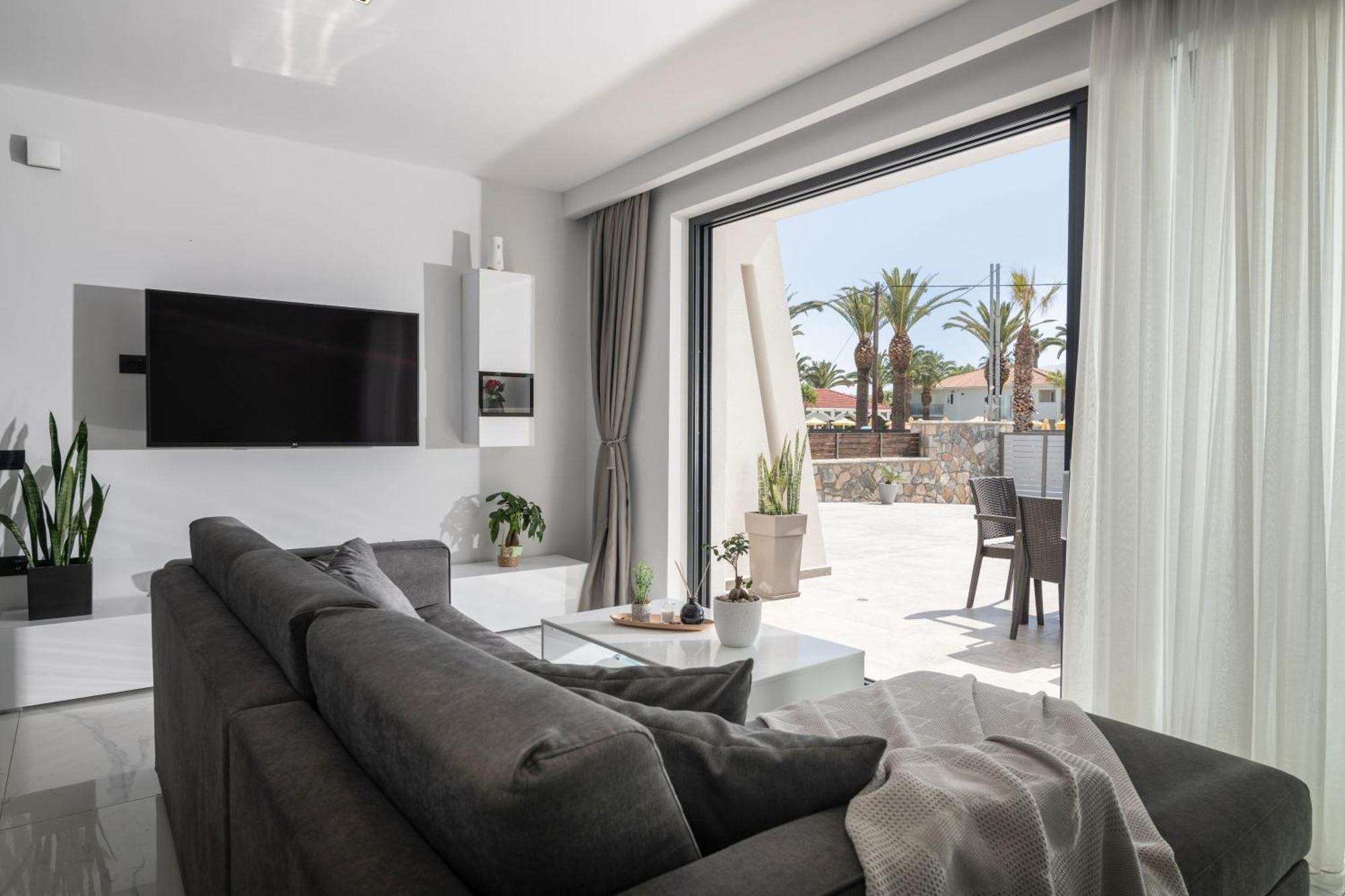 Sunwhite Villas - Private Pool & Cozy Atmosphere, By Zantewize Laganas Exteriör bild